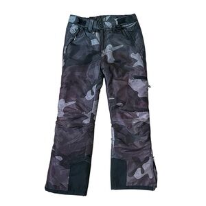 AQ Explore the Unknown Ombre Purple, Green Camouflage Snow Pants Unisex